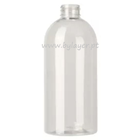 Cylindrical PET bottle 500 ml transparent