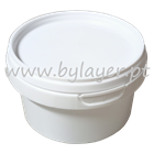 Cubo blanco 240ml con tapa precintable