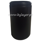 Boião 1000ml em HDPE preto