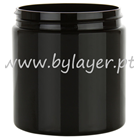 Jar PET 250ml black with 70mm diameter