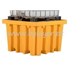 Retention basin 1300 L, 1380x1380x900mm, in Polyethylene, for a 1000L IBC