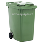 Contentor para recolha de residuos de 340L com rodas