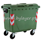 Wheeled waste collection container 610L