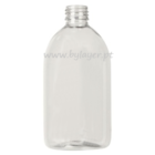 Botella PET cilindrica de 500 ml transparente