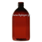 Cylindrical PET bottle 500 ml amber