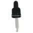 Dropper Pipette cap PP18 with curved tip black for 10ml bottle