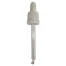 Tapa rosca precintable estriada blanco PP18 con pipeta cuentagotas con punta curva para botella 50 ml