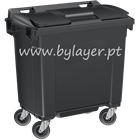 Wheeled waste collection container 800L