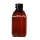 Cylindrical PET bottle 125 ml amber