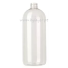 Cylindrical PET bottle 1000 ml transparent