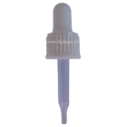 Tampa rosca com pipeta conta gotas PP18 branco para frasco de 15ml