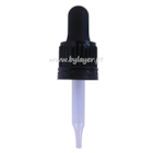 Tampa rosca com pipeta conta gotas PP18 preto para frasco de 10ml
