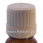 Tamper evident screw cap PP18 white ribbed
