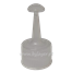 Stopper with nozzle 24/410 transparent