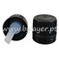 Tapa rosca precintable gotero PP18 negro (tapa y obturador) estriado