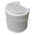DISC TOP cap 24/410 white ribbed
