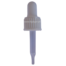 Tampa rosca com pipeta conta gotas PP18 branco para frasco de 10ml