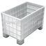 Contenedor palet de 250L cerrado (1000x600x650mm) con 4 pies