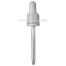 Tapa rosca precintable estriada blanca PP18 con pipeta cuentagotas para botella 50ml