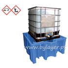 Retention basin 1125 L, 1735x1455x715mm without grill, in Polyethylene, for a 1000L IBC