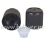 Tapa rosca precintable gotero PP18 negro (tapa y obturador) con protección para niños estriado