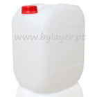20L stackable Jerrican with tamper evident screw cap, natural