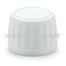 Capsule à vis inviolable 28/410 blanche large striée avec liner