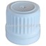 Tapa de rosca precintable PP18 blanco con liner estriado