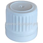 Tapa de rosca precintable PP18 blanco con liner estriado