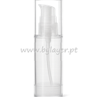Frasco Airless 50ml com doseador e tampa transparente