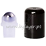 Tapón ROLL-ON de rosca 18/415 negro liso con bola de acero