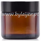 Glass jar 50ml amber with 56mm diameter