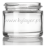Boião vidro 50ml transparente com diâmetro 56mm 