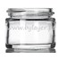 Boião vidro 50ml transparente com diâmetro 56mm 