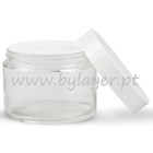 Glass jar 50ml transparent with 56mm diameter