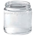 Pot en verre 100 ml transparent de 61 mm de diamètre