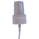 Tapa pulverizador de rosca 24/410 blanca estriada