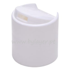 Tapa DISC TOP de rosca 24/410 blanca lisa