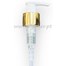 Lotion pump cap 24/410 gold and white smooth