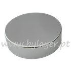 Bouchon à vis aluminium 52mm lisse pour pot verre 50ml