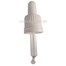 Tapa rosca precintable estriada blanco PP18 con pipeta cuentagotas con punta curva negro para botella 10ml