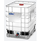 Depósito IBC de 1250L Homologado UN con palet de acero, galvanizado