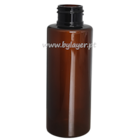 Bouteille PET tube 100 ml ambré