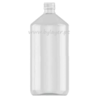 Botella PET cilindrica de 1000 ml transparente