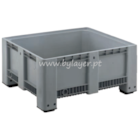 650L Solid Pallet Box (1.2x1x0.58m) with 4 feet