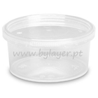 200ml transparent bucket with lid