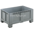 350L Solid Pallet Box (1,2x0,8x0,6m) with 4 feet